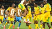 Timnas Afrika Selatan berselebrasi setelah membobol gawang Korsel di Stadion Monterrey, Meksiko City pada Kamis (25/6/2026). (AP Photo)