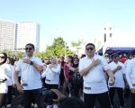 Lepas Peserta Jalan Sehat, Munafri Turut Meriahkan Car Free Day HUT Bhayangkara ke-80