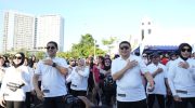Lepas Peserta Jalan Sehat, Munafri Turut Meriahkan Car Free Day HUT Bhayangkara ke-80
