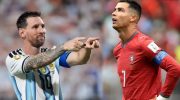 Messi (kiri), Ronaldo (kanan)