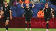 Erling Haaland selebrasi setelah mecetak gol ke gawang Senegal di Piala Dunia 2026.(AFP).