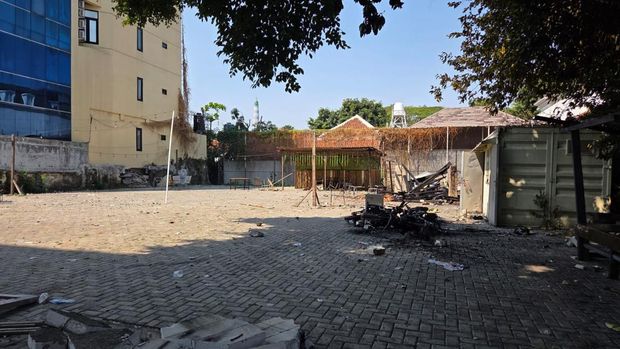 Lokasi bentrokan di kawasan Menteng, Jakarta Pusat (Jakpus). (detikcom)