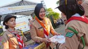 Fatmawati Rusdi Cetak Generasi Tangguh lewat Pengukuhan 241 Pramuka Garuda Makassar