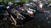 Suasana pascakebakaran di kawasan Kecamatan Tallo, Makassar, Sulawesi Selatan, Jumat 31 Juli 2026. (ANTARA)