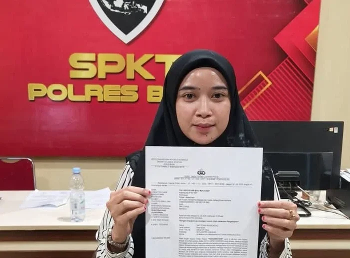 PPPK paruh waktu bernama Yuli yang dianiaya Ketua DPRD Bone melapor. (Dok.ist)