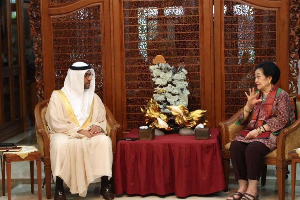 Dubes UAE Al Dhaheri bersama Megawati. (Dok.ist)