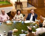Presiden Prabowo dan jajaran DEN melakukan pertemuan di Bogor, Selasa (14/7/2026) petang. (Seskab)