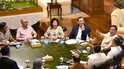 Presiden Prabowo dan jajaran DEN melakukan pertemuan di Bogor, Selasa (14/7/2026) petang. (Seskab)