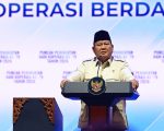 Presiden Prabowo Subianto di Puncak Peringatan Hari Koperasi ke-79 Tahun di Indonesia Arena, Jakarta, pada Minggu (12/7/2026). (BPMI Setpres)