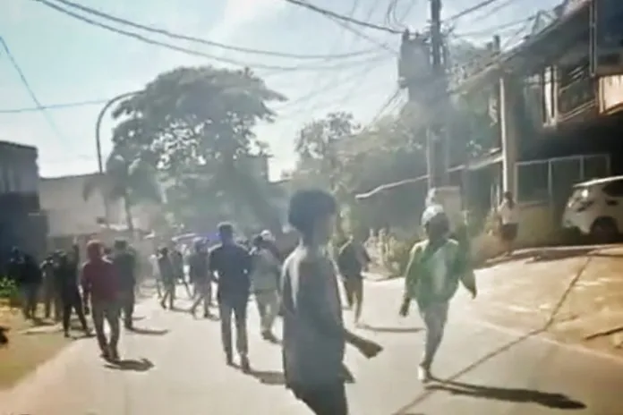 Konstatering lahan sengketa di Borong Raya Makassar ricuh. (Dok.ist)