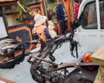 Sepeda motor milik terduga pelaku. (Polres Tabanan)