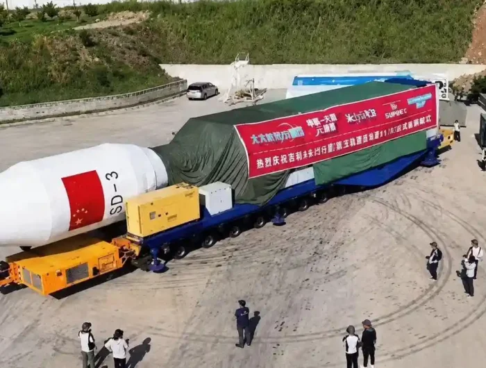 Satelit Lampung-1 diluncurkan di pantai Shandong, Tiongkok. (Dok.ist)