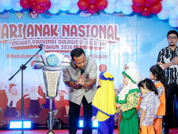 Hari Anak Nasional ke-42, Gubernur Sulsel Dorong Penguatan Generasi Emas Sejak Dini