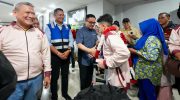 Sekda Sulsel Sambut Kepulangan Kontingen Juara Umum Kejurnas Karate-Do Gojukai