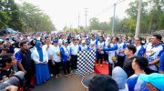 Tutup Rangkaian Harkopnas, Gubernur Andi Sudirman Lepas Ribuan Peserta Jalan Sehat Anti Mager di Sorowako